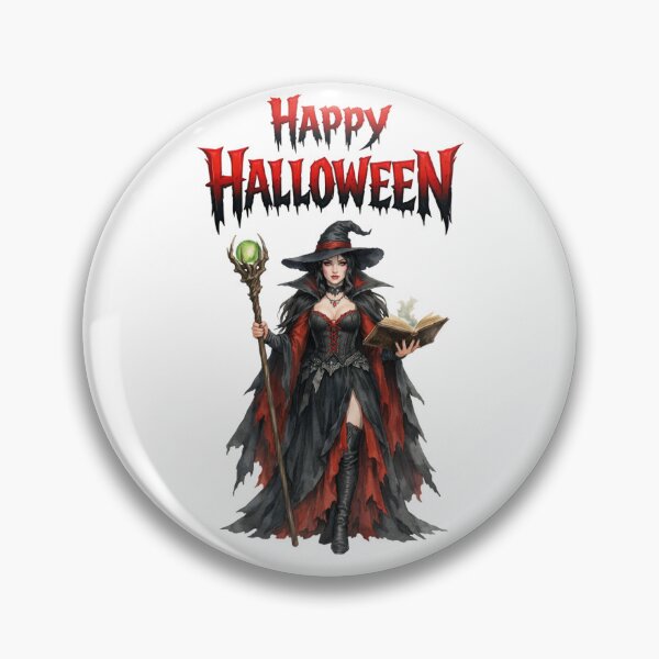 Item preview, Happy Halloween Spooky Gothic Witch Dark Fantasy Art designed and sold by DeliaDesignsCo.