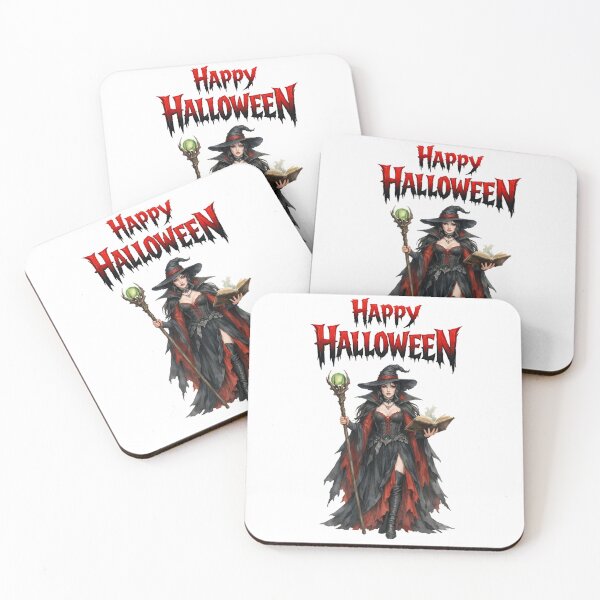 Item preview, Happy Halloween Spooky Gothic Witch Dark Fantasy Art designed and sold by DeliaDesignsCo.
