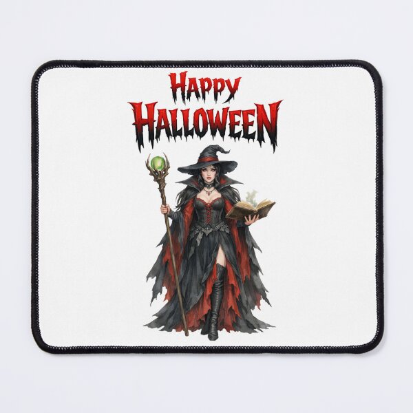 Item preview, Happy Halloween Spooky Gothic Witch Dark Fantasy Art designed and sold by DeliaDesignsCo.