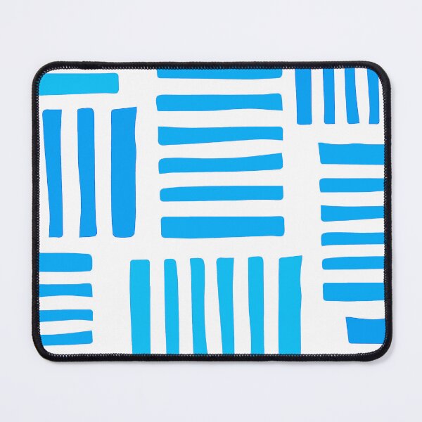 Item preview, Aqua And Blue Line Scatter Pattern On White designed and sold by DEC02.