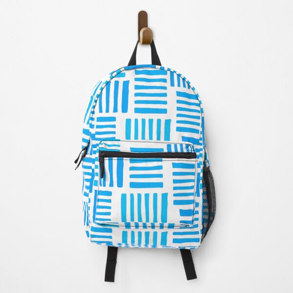 Item preview, Aqua And Blue Line Scatter Pattern On White designed and sold by DEC02.