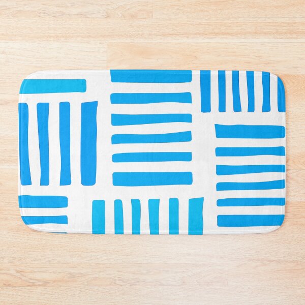 Item preview, Aqua And Blue Line Scatter Pattern On White designed and sold by DEC02.