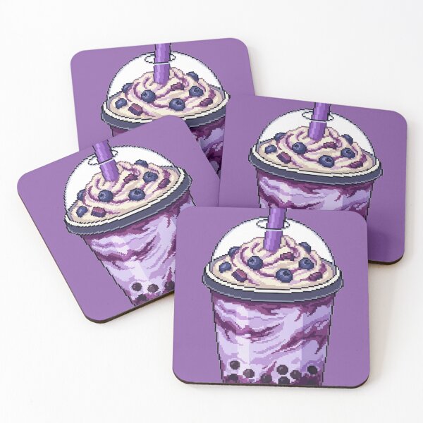 Item preview, Pixel Art Blueberry Bubble Tea designed and sold by CaseDiary.