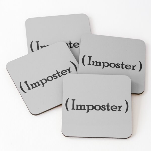 Item preview, Etiqueta icónica - Letras negras "Impostor" designed and sold by cousinbessie.