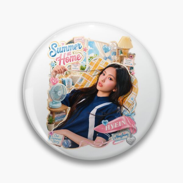 Item preview, NewJeans Hyein Blue Navy Sweater Summer Sunshine Poster designed and sold by Valereekmerch.