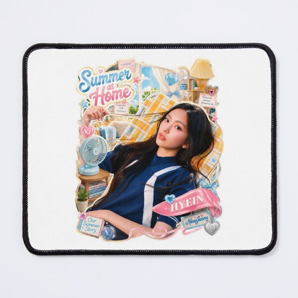 Item preview, NewJeans Hyein Blue Navy Sweater Summer Sunshine Poster designed and sold by Valereekmerch.