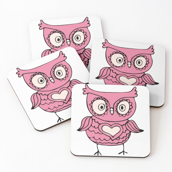 Item preview, Cute Hand Drawn Owl Pink Polka Dot Bow Design designed and sold by Naumdesign.