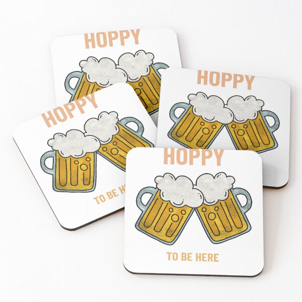 Item preview, Hoppy to Be Here Funny Beer Shirt | Cute Beer Mug Pun Graphic Tee | Brewery Lover Gift designed and sold by Aurarific.