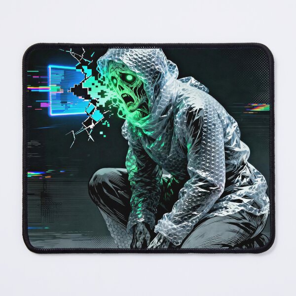 Item preview, Bubble Wrap Glitch Skeleton Cyberpunk Techwear designed and sold by RAMIX-Y2K.