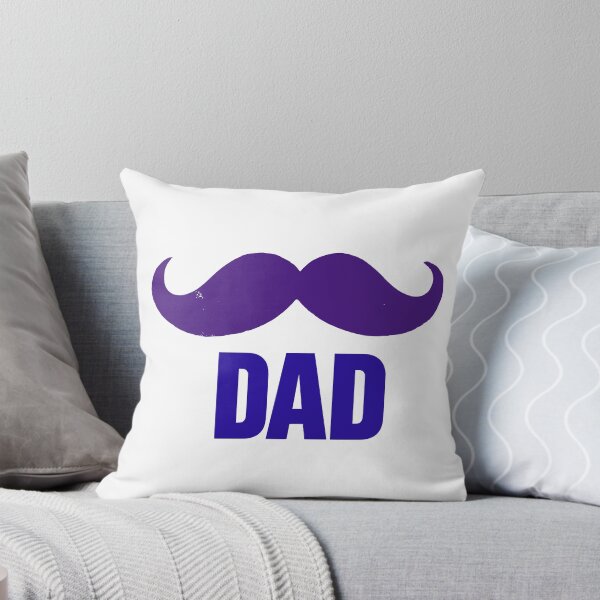 Item preview, Classic DAD Purple Mustache Simple Clean Typography Father's Day Design designed and sold by ArtisticDesignsbyLinda.