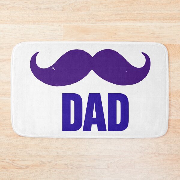 Item preview, Classic DAD Purple Mustache Simple Clean Typography Father's Day Design designed and sold by ArtisticDesignsbyLinda.