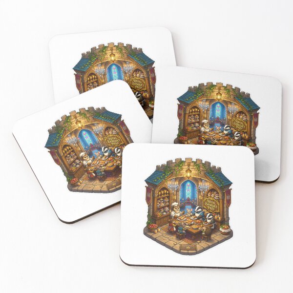 Item preview, Royal Banquet Prep | Medieval Castle Kitchen | Fantasy Feast | Enchanted Castle Bakery | Woodland Animals | Cottagecore Fantasy Art designed and sold by MrDev.