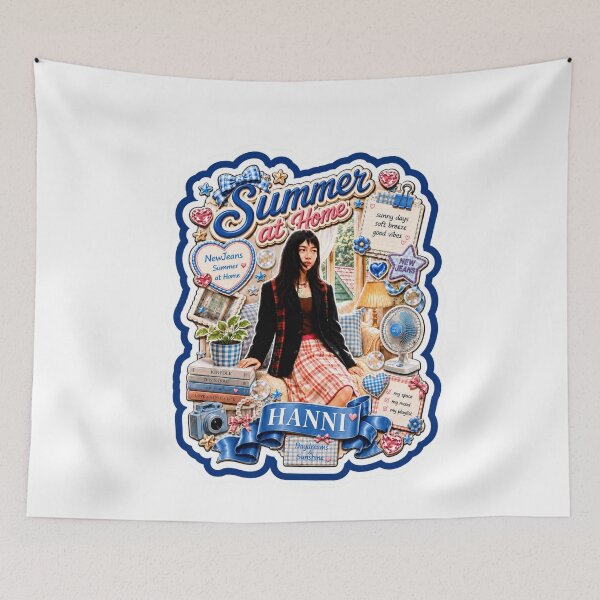 Item preview, NewJeans Hanni Retro Summer Poster designed and sold by Valereekmerch.