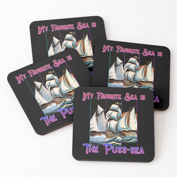 Item preview, My Favorite Sea is The Puss-sea Funny Adult Design designed and sold by DarkRelicStudio.