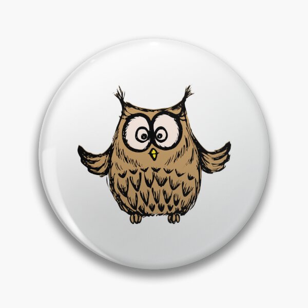 Item preview, Cute Hand Drawn Owl Whimsical Spotted Woodland Bird Graphic designed and sold by Naumdesign.