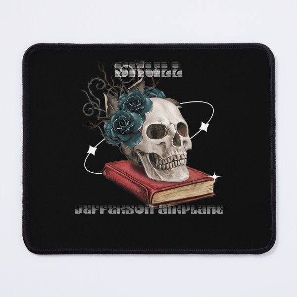 Item preview, Human Skull Resting On Closed Red Book Blue designed and sold by LandersBinet.