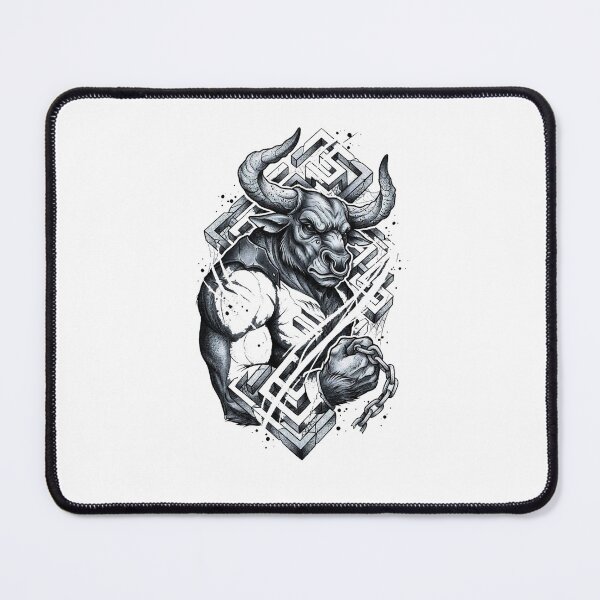 Item preview, Minotaur Beast Warrior designed and sold by Mystic & Celestial Art.