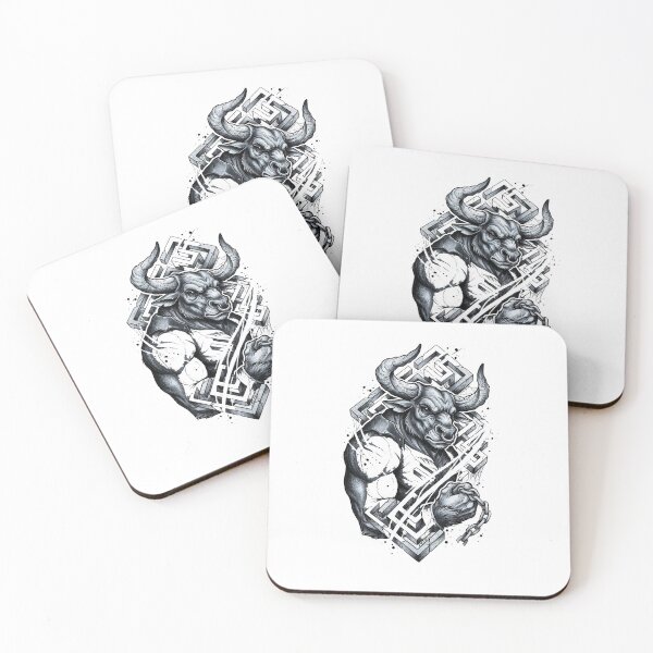 Item preview, Minotaur Beast Warrior designed and sold by Mystic & Celestial Art.