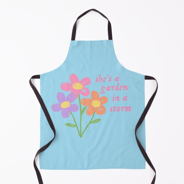 Item preview, She's a Garden in a Storm — Pastel Crayon Flowers Poetic Quote | Resilience Gift, Soft Aesthetic Sticker designed and sold by ArtofDari.