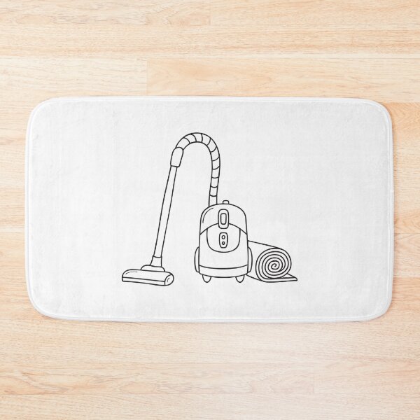 Item preview, A vacuum cleaner positioned next to a rolled carpet designed and sold by rasagamastore.