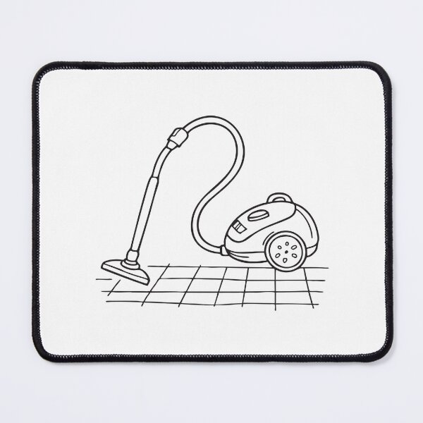 Item preview, A tile floor with a vacuum cleaner rolling across it designed and sold by rasagamastore.