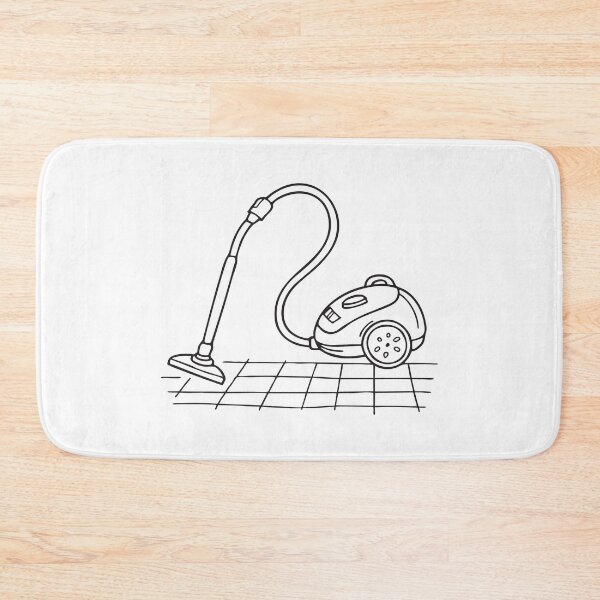 Item preview, A tile floor with a vacuum cleaner rolling across it designed and sold by rasagamastore.