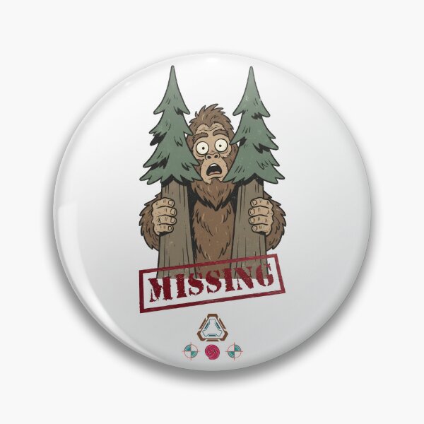 Item preview, Surprised Bigfoot Peeking Behind Trees Funny Sasquatch designed and sold by Whimsy Trail Co.