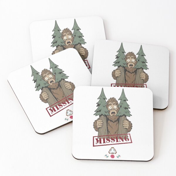 Item preview, Surprised Bigfoot Peeking Behind Trees Funny Sasquatch designed and sold by Whimsy Trail Co.