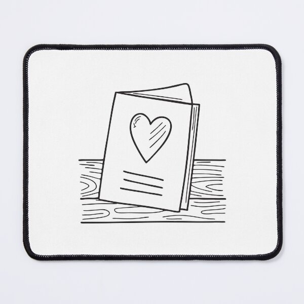 Item preview, A wooden table with a Valentine card placed on top designed and sold by rasagamastore.