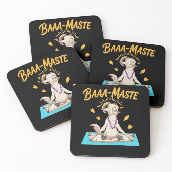 Item preview, BAAA-MASTE Funny Goat Yoga Meditation  designed and sold by Vanheline.