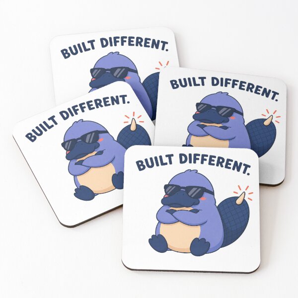 Item preview, Built Different – Cool Platypus With Attitude designed and sold by OddFellasClub.