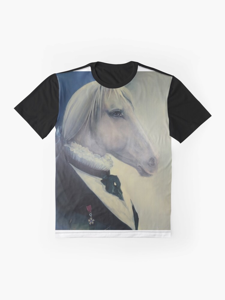 Alternate view of #Portrait of a #horse in #profile in #coat and with an #order. Mane, #Mane Graphic T-Shirt