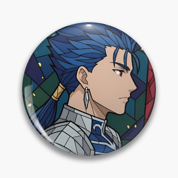 Item preview, Lancer Fate Stay Night Silent Profile Stained Glass designed and sold by mildaclairmo.