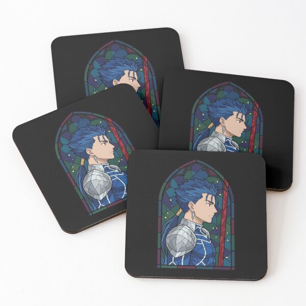 Item preview, Lancer Fate Stay Night Silent Profile Stained Glass designed and sold by mildaclairmo.