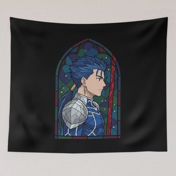 Item preview, Lancer Fate Stay Night Silent Profile Stained Glass designed and sold by mildaclairmo.
