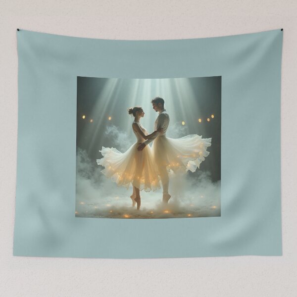 Item preview, The Ballet of Liquid Devotion: Ethereal Milk Levitation Art Canvas designed and sold by Creative-RE.