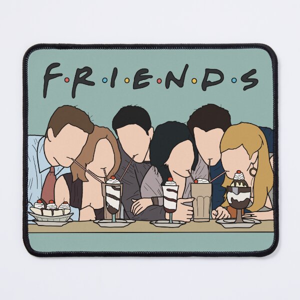 Item preview, Iconic Friends milkshakes poster designed and sold by Line & Tide.