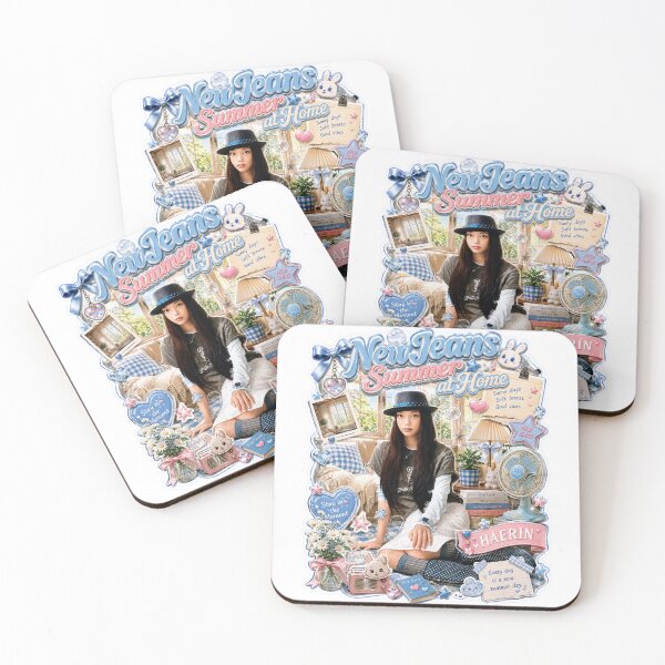 Item preview, NewJeans Haerin Retro Fedora Hat Living Room Poster designed and sold by Valereekmerch.