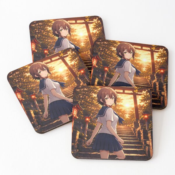 Item preview, Chisa Kotegawa Grand Blue Shrine Sunset Stroll designed and sold by mildaclairmo.