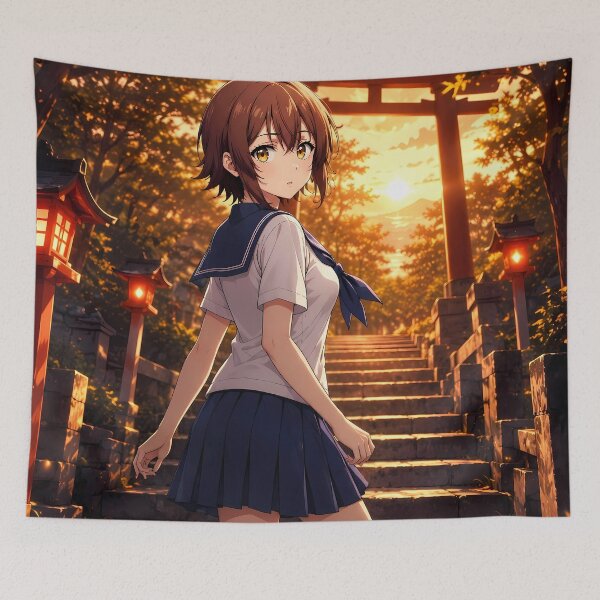 Item preview, Chisa Kotegawa Grand Blue Shrine Sunset Stroll designed and sold by mildaclairmo.