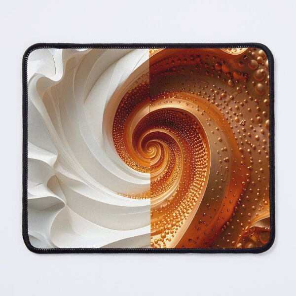 Item preview, Intricate Spiral Design in Copper and White designed and sold by Vicky Brago-Mitchell®.
