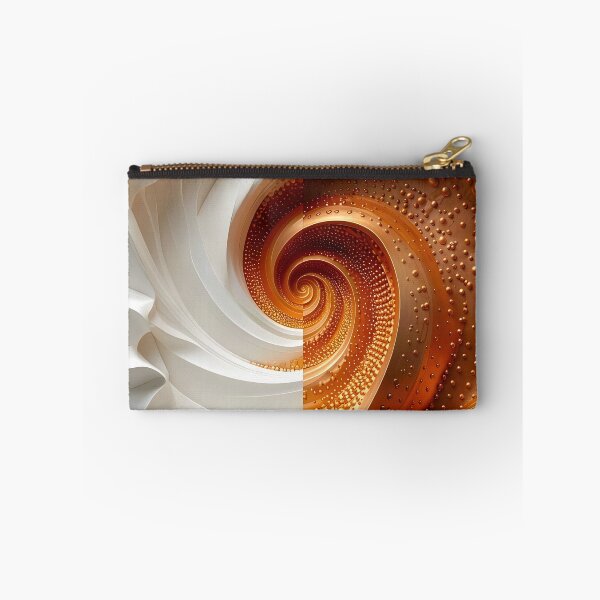 Item preview, Intricate Spiral Design in Copper and White designed and sold by Vicky Brago-Mitchell®.