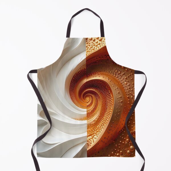 Item preview, Intricate Spiral Design in Copper and White designed and sold by Vicky Brago-Mitchell®.