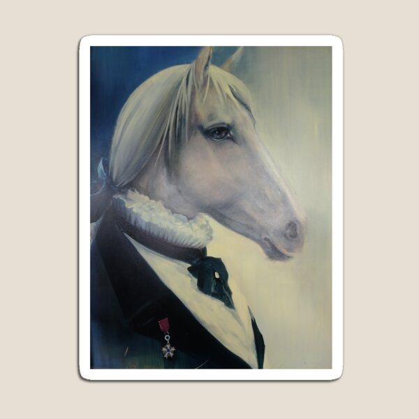 #Portrait of a #horse in #profile in #coat and with an #order. Mane, #Mane Magnet