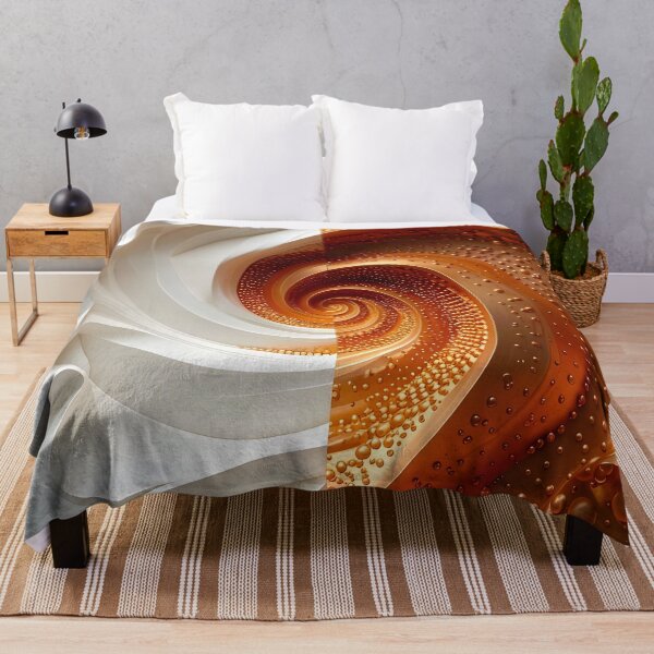 Item preview, Intricate Spiral Design in Copper and White designed and sold by Vicky Brago-Mitchell®.