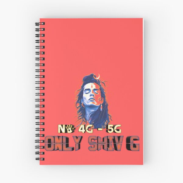 Item preview, No 4G 5G Only Shiv G – Spiritual Goddess Portrait with Lord Shiva Devotion Quote | Vibrant Hindu Art Print designed and sold by Craft-Qasba .