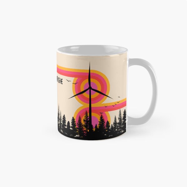 Item preview, Windenergie Retro Mid Century Modern Renewable Energy Art designed and sold by Volt Junkies.