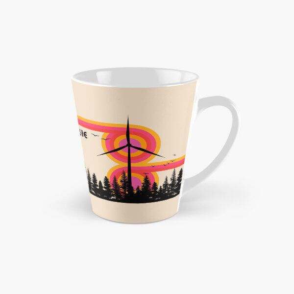 Item preview, Windenergie Retro Mid Century Modern Renewable Energy Art designed and sold by Volt Junkies.