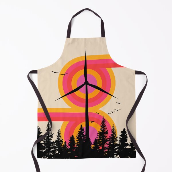 Item preview, Windenergie Retro Mid Century Modern Renewable Energy Art designed and sold by Volt Junkies.