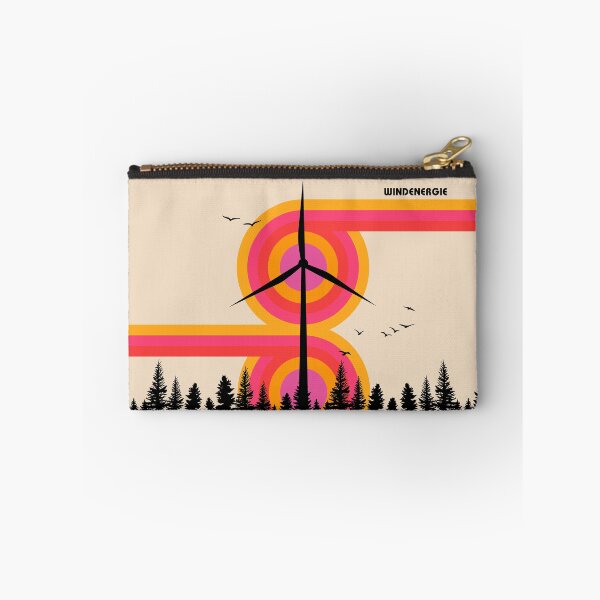 Item preview, Windenergie Retro Mid Century Modern Renewable Energy Art designed and sold by Volt Junkies.